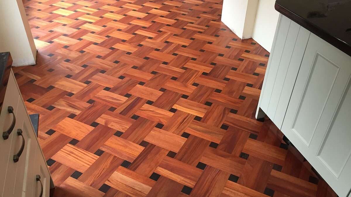 Square Pattern Parquet Flooring